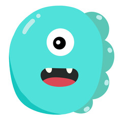Numberic alphabet illustration monster..