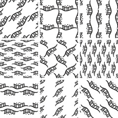 Set of  seamless patterns.