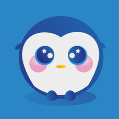 Penguin Regular in blue