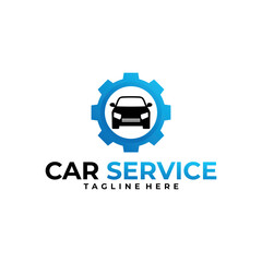 Fototapeta premium car service logo vector design template