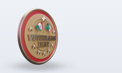 3d Veterans day Mexico rendering left view