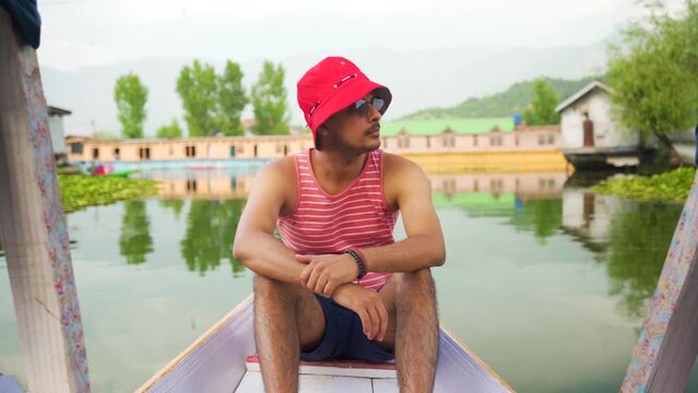 The shikara is a type of wooden boat found on Dal Lake.