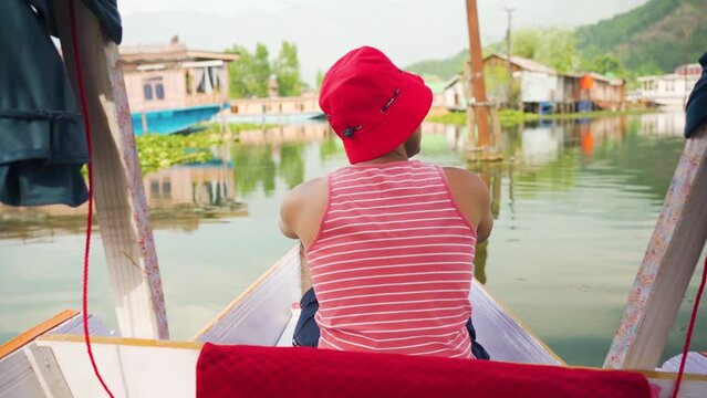 The shikara is a type of wooden boat found on Dal Lake.