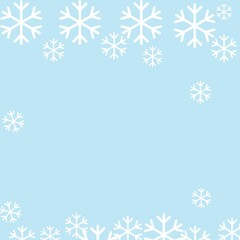 Fototapeta na wymiar blue winter background with snowflakes
