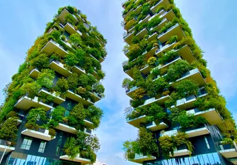 Wall murals Milan Bosco Verticale, the tree in the city of Milan
