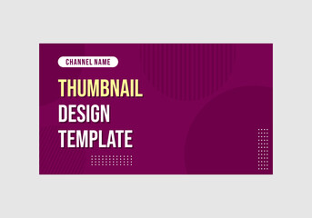 minimalist purple thumbnail youtube template
