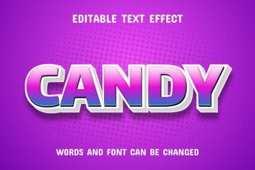 Fototapeta premium Candy 3d text effect
