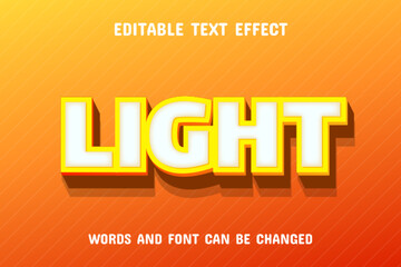 Light 3d text effect
