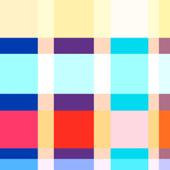 Stripe geometric multicolor plaid pattern background textile design, seamless tartan pattern