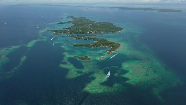 Islas del Rosario in Colombian Caribbean from above | Luftbilder Islas del Rosario in Kolumbien | Karibik aus der Luft

