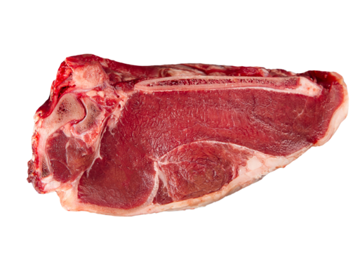 Isolated png raw beef entrecote bone