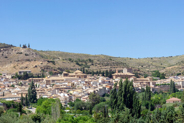 Obraz premium Vista panorámica de la localidad de Pastrana. Guadalajara, Castilla la Mancha, España.