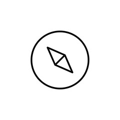 Compass icon vector for web and mobile app. arrow compass icon sign and symbol
