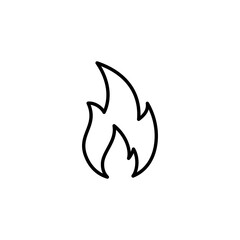 Fire icon vector for web and mobile app. fire sign and symbol