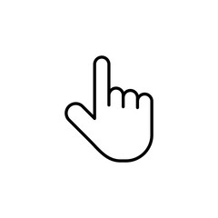 Obraz premium Hand cursor icon vector for web and mobile app. cursor sign and symbol. hand cursor icon clik