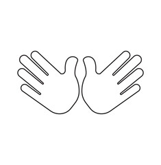 Two open hands, representing openness. Sometimes used as a hug, or as a display of jazz hands. Emoji vector symbol sign icon