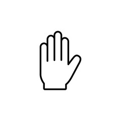 Fototapeta na wymiar Hand icon vector for web and mobile app. hand sign and symbol. hand gesture