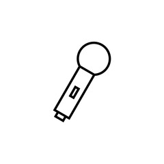 Microphone icon for web and mobile app. karaoke sign and symbol