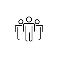 People icon for web and mobile app. person sign and symbol. User Icon vector