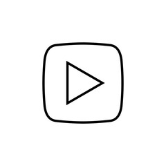 Play Icon for web and mobile app. Play button sign and symbol