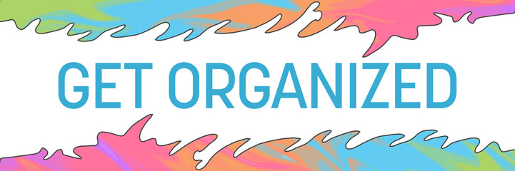 Get Organized Colorful Painting Top Bottom Horizontal 