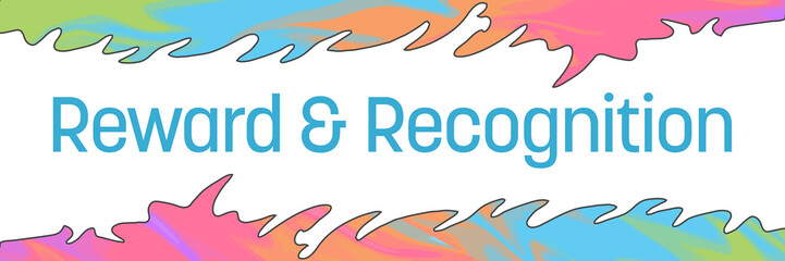 Reward And Recognition Colorful Painting Top Bottom Horizontal 