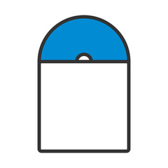 Vinyl Record In Envelope Icon