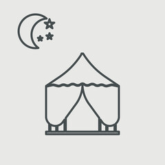 Festive tent icon