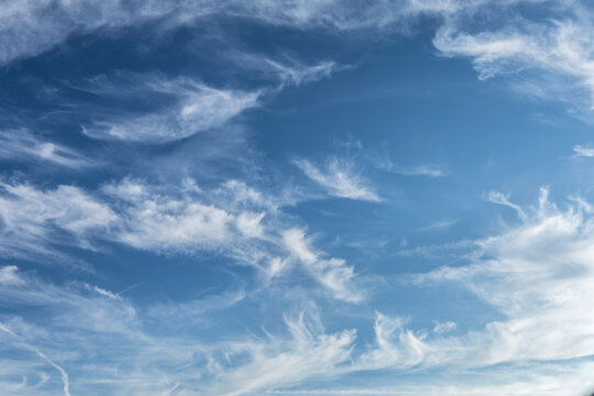 Beautiful cloudscape in the blue sky
