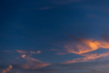Fototapeta na wymiar Colorful clouds in the sky