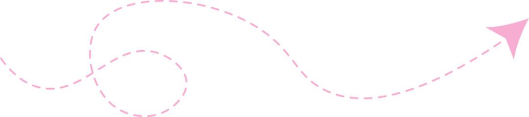 Dashed line arrow