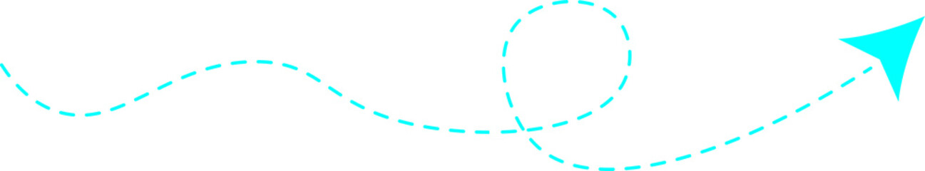 Dashed line arrow