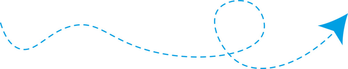 Dashed line arrow