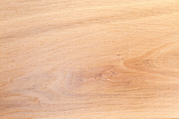 Texture of the light colored oak plank with small knot