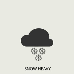 Heavy snow icon