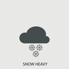 Heavy snow icon