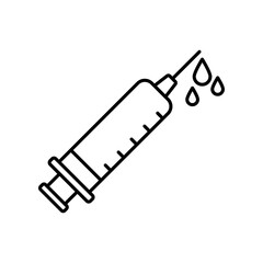 Syringe icon vector design templates