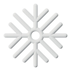Obraz premium Christmas snow 3d rendering isometric icon.