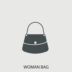 Woman bag icon