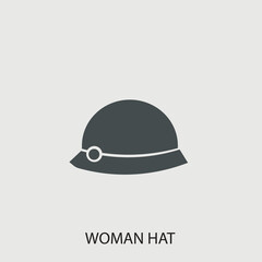 Woman hat icon