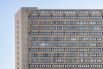 70's residential building in center of Utrecht, the Netherlands.