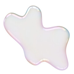 Transparent Bubble Blob Splat Shape