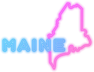 Maine Neon USA State