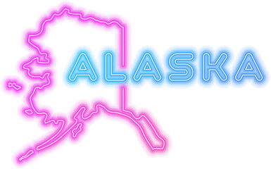 Alaska Neon USA State