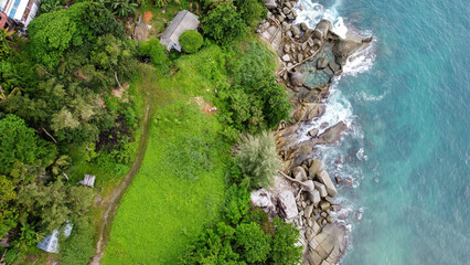 view of a rocky beach