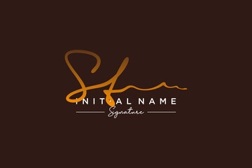 Initial ST signature logo template vector. Hand drawn Calligraphy lettering Vector illustration.