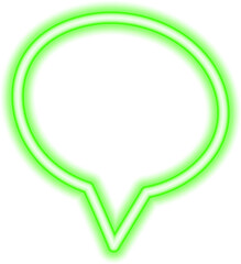 speech bubble neon