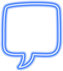 speech bubble neon