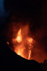 The Tajogaite volcano erupted on September 19, 2021 on the island of La Palma, Canary Islands.