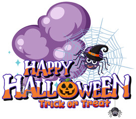Happy Halloween Text Logo